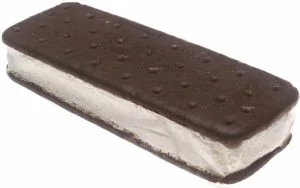 a chocolate ice cream sandwich